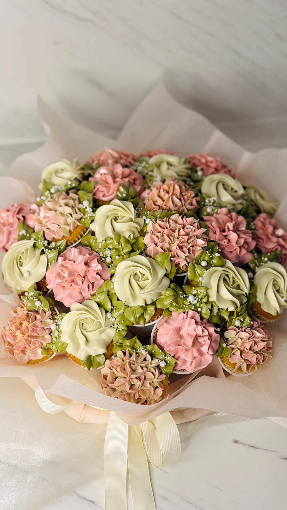 Cupcake Bouquet | Buttercream Flower Cupcakes Gift