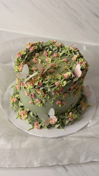 Enchanted Garden Butterfly Cake thumb 5