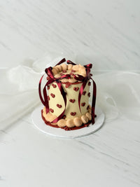 Burgundy Beige hearts thumb 1
