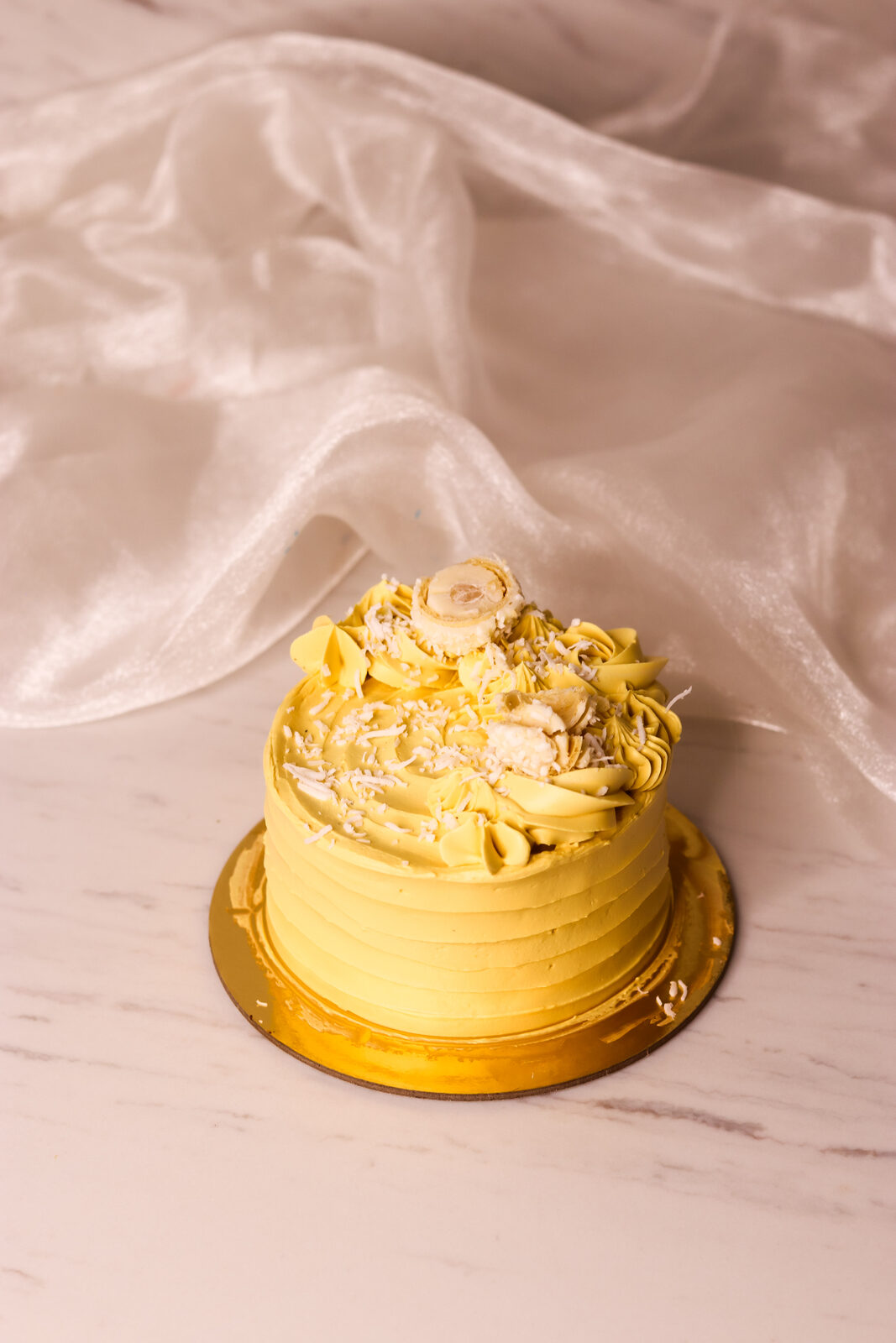 Mango Coconut Bento Cake