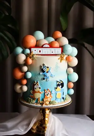 Custom decorated celebration cake